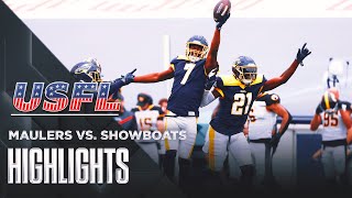 Pittsburgh Maulers vs Memphis Showboats Highlights  USFL [upl. by Airpac]