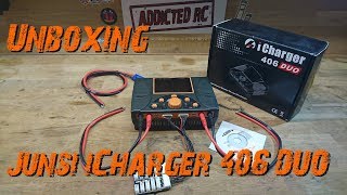 Unboxing Junsi iCharger 406 Duo 1400W  Full HD  Deutsch  German [upl. by Steven358]