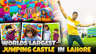 Worlds Largest Jumping Park In Lahore 😍🏰  Jumbo Jump in Lahore  jumping castle in lahore [upl. by Bradman]