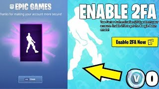 Fortnite How to Enable 2FA amp Get Free Boogie Down Emote [upl. by Letnahc]