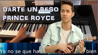 Prince Royce Darte un beso Piano tutorial [upl. by Anwahsit]