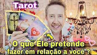 O que ele pretende fazer em relação a você  Como ele vai agir  Qual o futuro dessa relação tarot [upl. by Eilatam928]