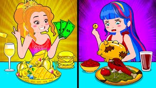 Rich vs Poor Princess in Jail Poor Princess Lisa and Funny Situations in Jail  Poor Princess Life [upl. by Novat279]