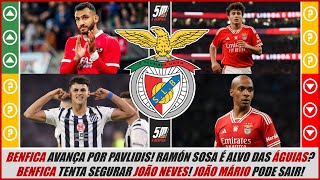 Benfica avança por Pavlidis ● Ramón Sousa apontado às águias ● Benfica quer segurar João Neves [upl. by Eisle993]