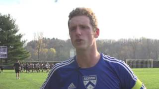 Kenyon MSOC Sam Clougher Postgame vs DePauw [upl. by Gagnon]