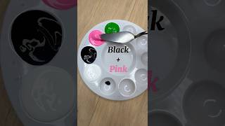 Color Mixing Recipes From Just Green Pink amp Black shorts art painting colors [upl. by Asiulairam]