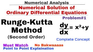 8 RungeKutta Method of Second Order  Concept amp Problem1  Numerical Analysis  Numerical Methods [upl. by Eiltan]