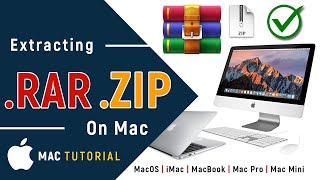 ✅ How to Open ZIP and RAR Files On Mac  Without Installing Winrar On MacOS  2024 [upl. by Yornoc]