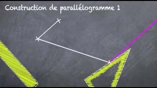 Parallélogramme le construire avec les parallèles 5eme [upl. by Lisabeth695]