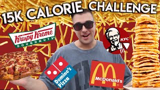 15K CALORIE CHALLENGE  CRAZY CHEAT DAY [upl. by Chamkis33]