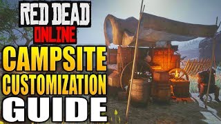 Red Dead Online Tips  HOW TO UPGRADE amp CUSTOMIZED YOUR CAMP [upl. by Hamburger227]