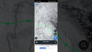 Location and movement of TS Kristine as of 1030 [upl. by Lertnek525]