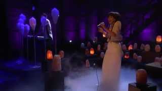 Purity Ring  Bodyache On Conan Obrien Live 2015 [upl. by Nonahs]