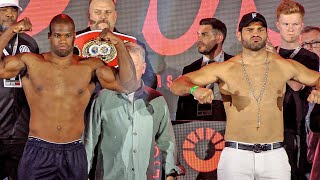 Daniel Dubois vs Filip Hrgovic • FULL WEIGH IN amp FACE OFF  Frank Warren Eddie Hearn  DAZN Boxing [upl. by Nyre]