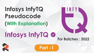 Infosys Pseudocode Important Questions  InfyTQ 2021 [upl. by Leamiba]