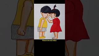 Samima Sraboni yamin cartoon drawing  samba  10 Days shorts short drawing art trending [upl. by Ailhat344]