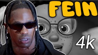 Travis Scott FEIN But Its An Animated Artist  Travis Scott Fein In Thunderstorm [upl. by Sillig]