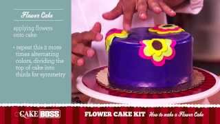 How to Make a Flower Cake  Dessert Decorating Tips amp Tecnhiques  Cake Boss Baking [upl. by Deane]