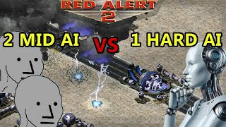 1 Hard AI is Better Than 2 Medium AI  Red Alert 2 [upl. by Lalad270]