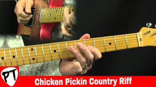 Chicken Pickin Riffin Country Guitar Lesson in the style of Brad Paisley [upl. by Lilian]