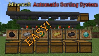 Minecraft Automatic Sorting System [upl. by Rodgiva]