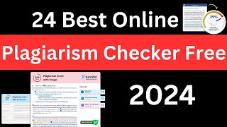 How to check plagiarism  24 Best Online Plagiarism Checker Free  2024 [upl. by Garlan]