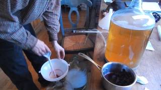 2015 Cider Making  Racking To Secondary Fermentation [upl. by Uzzia]