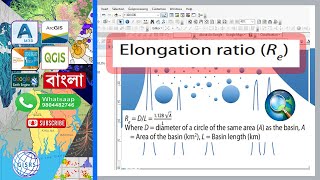 Elongation Ratio in Watershed  Elongation Ratio in Arc GIS  Drainage Basin Morphometry [upl. by Kachine]