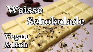 Vegan  Rohkost Weisse Schokolade selber machen [upl. by Nilyaj452]