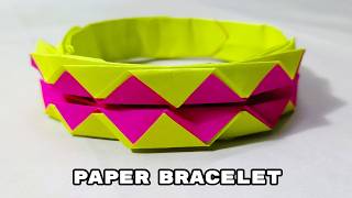 Easy Paper Bracelet  DIY Paper Bracelets  Friendship Bracelets  Friendship Band  Paper Crafts [upl. by Anyad]