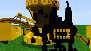 Beast Bendy Vs Bertrum Piedmont in Minecraft PE [upl. by Moriarty]