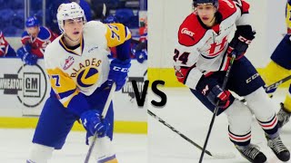 Prospect Comparison Dylan Cozens Vs Kirby Dach [upl. by Nosiddam671]