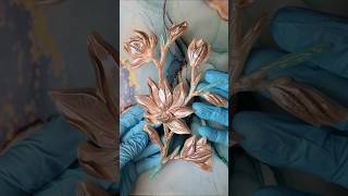 Making resin flowers 💐❤️resincraft resinart easyresin resinflowers resincreation diy [upl. by Laumas]