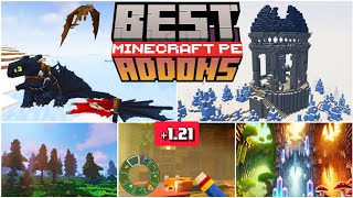 🥇BEST ADDONS for BEDROCK  MINECRAFT PE 121 addons [upl. by Kampmeier]