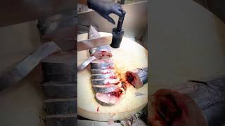 King mackerel Indian surmaifish slice cutting amazing skillshorts [upl. by Boiney464]