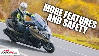 Kymco AK550i Premium Test 2023  More luxury and equipment [upl. by Einafpets142]