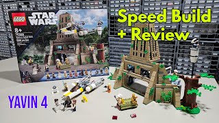 LEGO Yavin 4 Speed Build and Review  75365 [upl. by Namzed874]