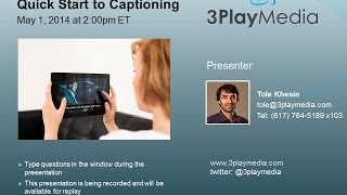 Quick Start to Captioning and Subtitling [upl. by Evette831]