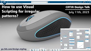 CATIA Design Talk How to use visual scripting for irregular patterns [upl. by Inalawi882]