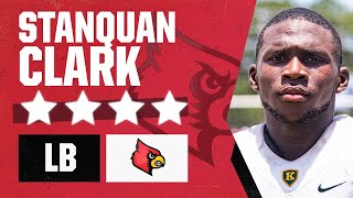 WATCH 4star LB Stanquan Clark commits to Louisville [upl. by Apur]