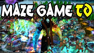 Warcraft 3  Custom  Maze Game TD [upl. by Aihsi]