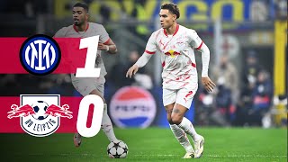 Own goal leads to defeat at San Siro  Highlights Inter Milano  RB Leipzig 10  Champions League [upl. by Sices]