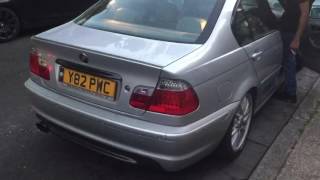 BMW E46 325I  CUSTOM STRAIGHT PIPE EXHAUST [upl. by Aelegna189]