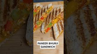 Paneer bhurji Bread Sandwich shorts sandwich [upl. by Marozik]