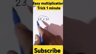 Best trick for multiplication in 1 minute by this trick easytricks [upl. by Juliano]