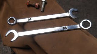 I made my own forged wrenchesspanners Epic hand forged spanners [upl. by Narhem644]