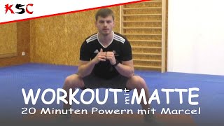 KSC Workout  Workout 20 Minuten Kurs  Ohne Geräte [upl. by Palmira]