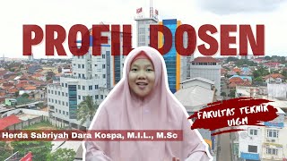 PROFIL DOSEN FAKULTAS TEKNIK UIGM Herda Sabriyah Dara Kospa M IL  M [upl. by Hibbs]