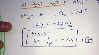 Gibbs Helmholtz Equation [upl. by Adihaj]