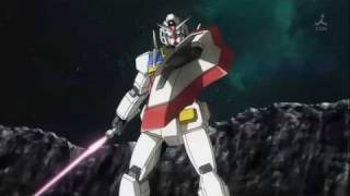 Exia R2 gundam vs 0 gundam gundam 00season 2 [upl. by Ahsienahs]